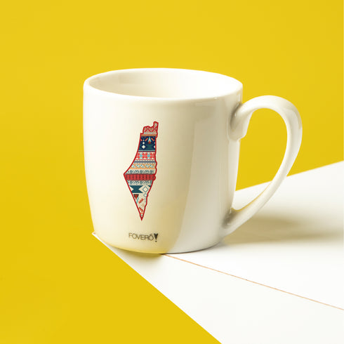 Mug - Palestine Map Tatreez