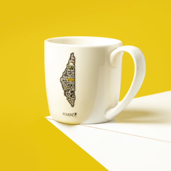 Tasse - Karte der Städte Palästinas